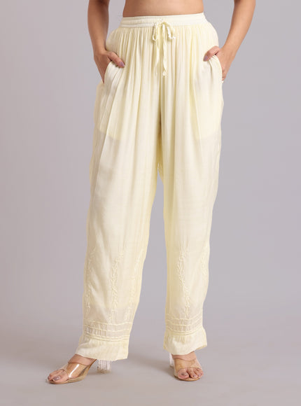Librose Muslin Chikankari Embroidered 2Pc Co-ord set for women| Lucknowi Craft