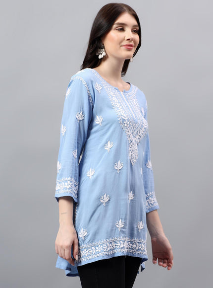 Librose Short Kurta for women| Chikankari Craft| Super soft Modal Fabric