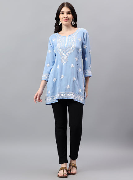 Librose Short Kurta for women| Chikankari Craft| Super soft Modal Fabric