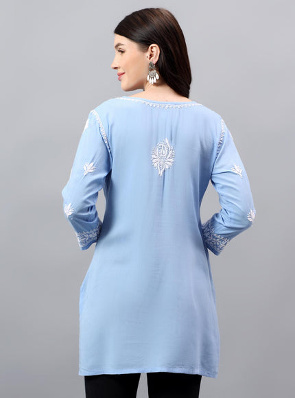 Librose Short Kurta for women| Chikankari Craft| Super soft Modal Fabric