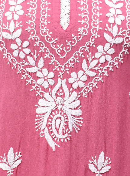 Librose Short Kurta for women| Chikankari Craft| Super soft Modal Fabric