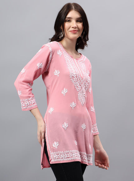 Librose Short Kurta for women| Chikankari Craft| Super soft Modal Fabric