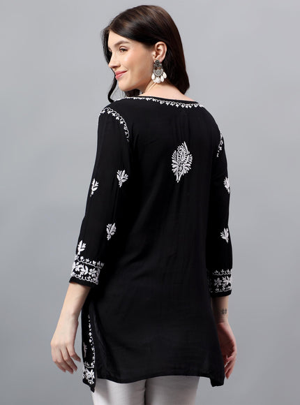 Librose Short Kurta for women| Chikankari Craft| Super soft Modal Fabric