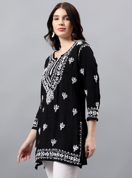 Librose Short Kurta for women| Chikankari Craft| Super soft Modal Fabric