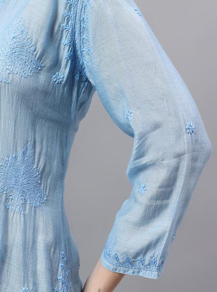 Librose Tepchi Short Kurta For women| Chikankari Craft| Muslin Fabric