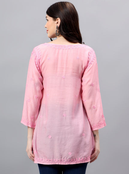 Librose Tepchi Short Kurta For women| Chikankari Craft| Muslin Fabric
