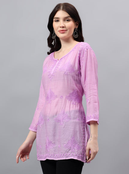 Librose Tepchi Short Kurta For women| Chikankari Craft| Muslin Fabric